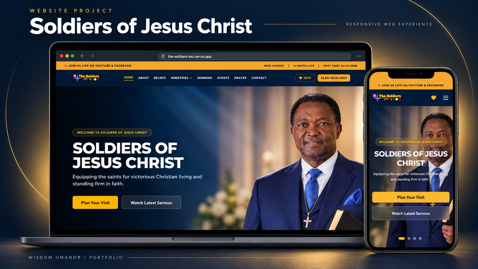 Soldiers of Jesus Christ — Church Management Platform screenshot 1